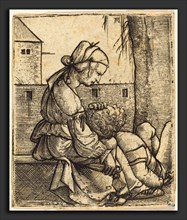 Albrecht Altdorfer (German, 1480 or before - 1538), Samson and Delilah, c. 1520-1525, engraving