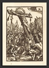 Albrecht Altdorfer (German, 1480 or before - 1538), Raising of the Cross, c. 1513, woodcut