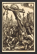 Albrecht Altdorfer (German, 1480 or before - 1538), Raising of the Cross, c. 1513, woodcut
