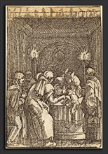 Albrecht Altdorfer (German, 1480 or before - 1538), Joachim's Offering Refused, c. 1513, woodcut