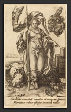 Heinrich Aldegrever (German, 1502 - 1555-1561), Temperance, 1552