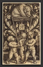 Heinrich Aldegrever (German, 1502 - 1555-1561), Three Cupids and a Bear, 1529