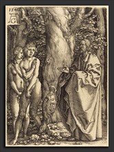 Heinrich Aldegrever (German, 1502 - 1555-1561), Adam and Eve Hide Themselves, 1540, etching