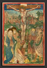 Attributed to Michael Wolgemut (German, 1434 - 1519), The Crucifixion with Saint Mary Magdalene, c.