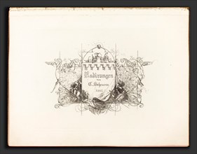 Caspar Johann Nepomuk Scheuren (German, 1810 - 1887), Radirungen, 1842-1846, complete set of title