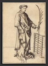 Martin Schongauer (German, c. 1450 - 1491), Saint Lawrence, c. 1490-1491, engraving
