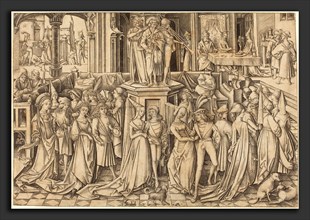 Israhel van Meckenem (German, c. 1445 - 1503), The Dance at the Court of Herod, c. 1500, engraving