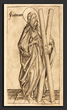 Israhel van Meckenem after Master E.S. (German, c. 1445 - 1503), Saint Andrew, c. 1470-1480,