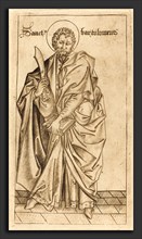 Israhel van Meckenem after Master E.S. (German, c. 1445 - 1503), Saint Bartholomew, c. 1470-1480,