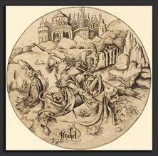 Israhel van Meckenem (German, c. 1445 - 1503), Saint George and the Dragon, c. 1465-1470, engraving