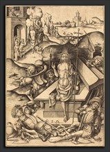 Israhel van Meckenem (German, c. 1445 - 1503), The Resurrection, c. 1480, engraving