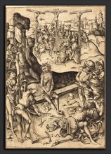 Israhel van Meckenem (German, c. 1445 - 1503), The Crucifixion, c. 1480, engraving