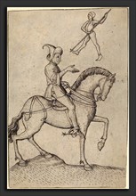 Master E.S. (German, active c. 1450 - active 1467), The Knight of Men, 1463, engraving