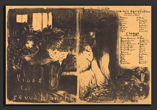 Edouard Vuillard (French, 1868 - 1940), Lisez la revue blanche;  Un nuit d'Avril Ceos, L'image,