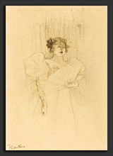 Henri de Toulouse-Lautrec (French, 1864 - 1901), Luce Myres Full Face (Luce MyrÃ¨s, de face), 1895,