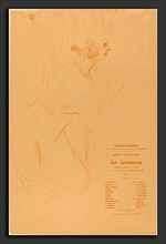 Henri de Toulouse-Lautrec (French, 1864 - 1901), Program for "La lepreuse"  (Programme pour "La