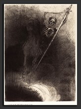Odilon Redon (French, 1840 - 1916), Et celui qui était monté dessus se nommait la Mort (And his