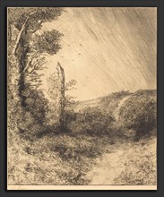 Alphonse Legros, Gust of Wind (Le coup de vent), French, 1837 - 1911, etching
