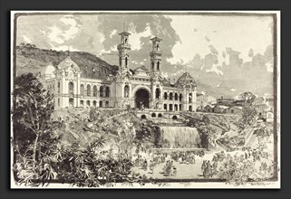 Auguste LepÃ¨re (French, 1849 - 1918), Exposition de Nice, wood engraving