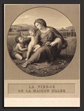 baron Auguste-Gaspard-Louis Desnoyers after Raphael (French, 1779 - 1857), The Alba Madonna,