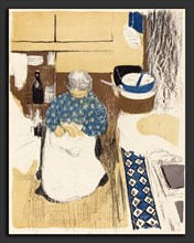 Edouard Vuillard (French, 1867 - 1939), The Cook (La cuisiniere), 1899, color lithograph on china