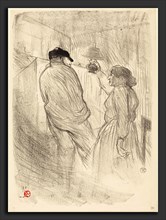 Henri de Toulouse-Lautrec (French, 1864 - 1901), At the Theatre-Libre: Antoine in "L'inquiétude"