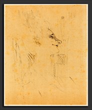Henri de Toulouse-Lautrec (French, 1864 - 1901), Drunkard (Soularde), 1898, lithograph in black and