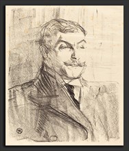 Henri de Toulouse-Lautrec (French, 1864 - 1901), Lucien Guitry, 1896, lithograph in black on