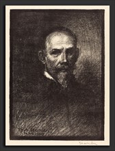 Théophile Alexandre Steinlen, Self-Portrait (Steinlen de face, tete droite), Swiss, 1859 - 1923,