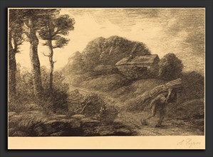 Alphonse Legros, Return of the Fagot-gatherer, 2nd plate (Le retour du fagotier), French, 1837 -