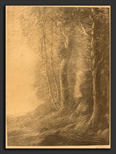 Alphonse Legros, Landscape (Paysage), French, 1837 - 1911, lithograph