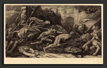 Alphonse Legros, The Triumph of Death: Battle (Le triomphe de la mort: Le combat), French, 1837 -