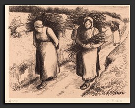 Pissarro, Peasants Carrying Sticks