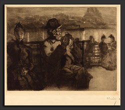 Auguste LepÃ¨re (French, 1849 - 1918), Sur la Seine, la nuit, 1888, etching and drypoint