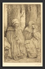 Alphonse Legros, Peasants (Paysannes), French, 1837 - 1911, etching? and drypoint