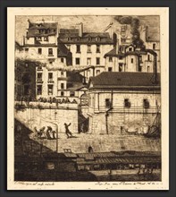Charles Meryon (French, 1821 - 1868), La morgue, Paris (The Mortuary), 1854, etching