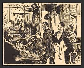 Edouard Manet (French, 1832 - 1883), At the Café (Au café), 1869, transfer lithograph