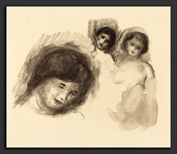 Auguste Renoir, Stone with Three Sketches  (La pierre au trois croquis), French, 1841 - 1919, 1904,