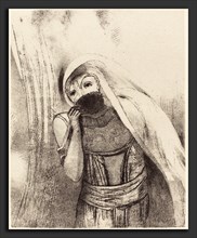 Odilon Redon (French, 1840 - 1916), Elle tire de sa poitrine une eponge toute noire, la couvre de