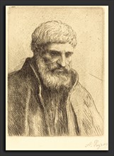 Alphonse Legros, Study of an Old Man (Etude de vieillard), French, 1837 - 1911, etching