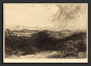 Alphonse Legros, Prospect (Le point de vue), French, 1837 - 1911, etching