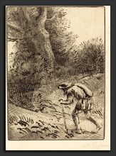Alphonse Legros, Little Wandering Jew (Le petit juif errant), French, 1837 - 1911, etching and