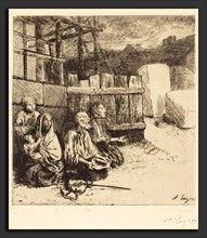 Alphonse Legros (French, 1837 - 1911), English Beggars (Les mendiants anglais), 1875, etching and