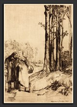Alphonse Legros, Stroll of the Convalescent (La promenade du convalescent), French, 1837 - 1911,