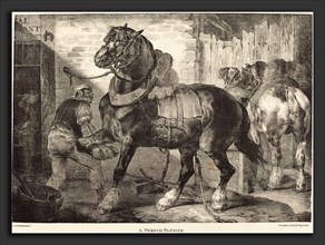 Théodore Gericault (French, 1791 - 1824), A French Farrier, 1821, lithograph