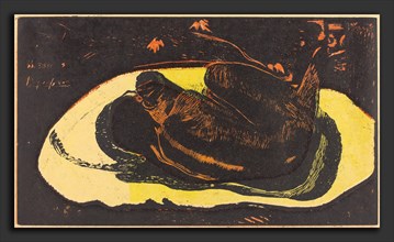 Paul Gauguin (French, 1848 - 1903), Manao Tupapau (She is Haunted by a Spirit), 1894-1895, woodcut