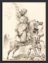 Antoine-Jean Gros (French, 1771 - 1835), The Chief of the Mamelukes on Horseback, 1817, lithograph