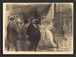 Jean-Louis Forain, Gambling Room, French, 1852 - 1931, 1914, lithograph
