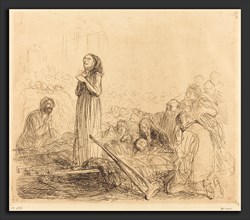 Jean-Louis Forain, Lourdes, the Miracle (first plate), French, 1852 - 1931, 1912-1913, etching in