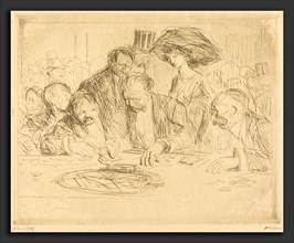 Jean-Louis Forain, At the Gambling Table (second plate), French, 1852 - 1931, 1909, etching